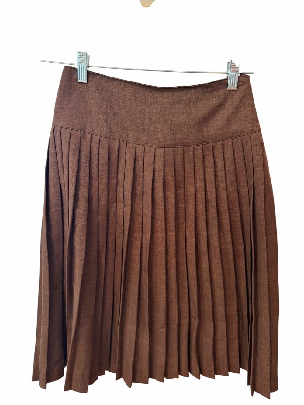 Jamie Brown Pleated Midi Skirt High Waist Size 18 Made in USA